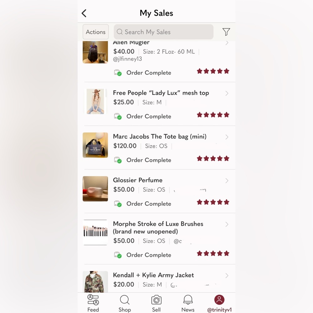 Sales reviews 💞